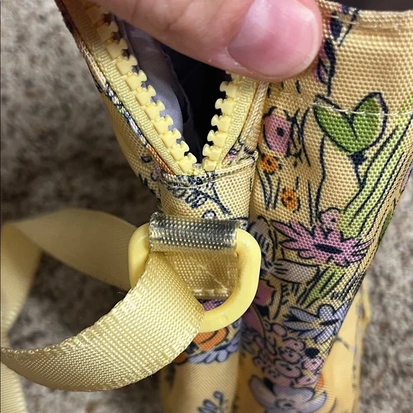 Vera Bradley Yellow Floral Crossbody water bottle  Bag - Picture 7 of 9